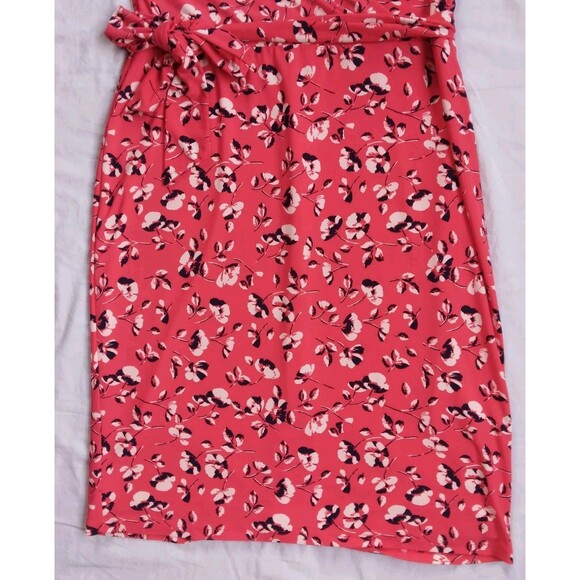 Lauren Ralph Lauren Red Floral Dress Shift Stretch Career Women's Size 12 - Picture 3 of 10